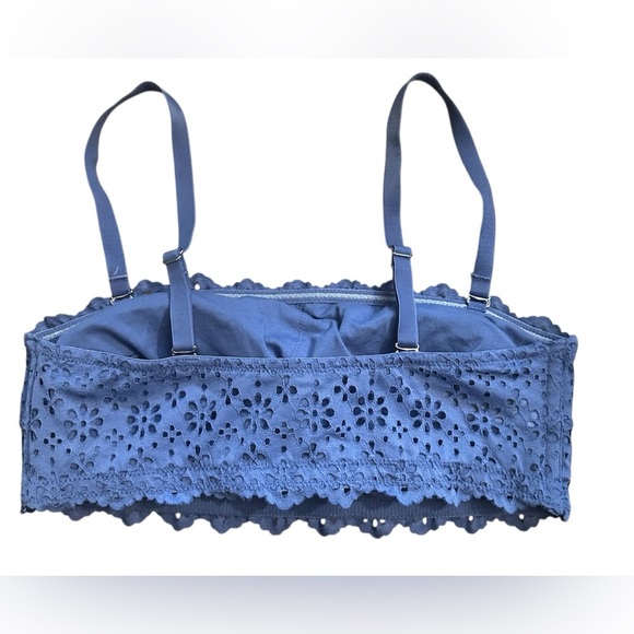 Auden Blue Lace Wirefree Bralette Bra - Picture 2 of 5